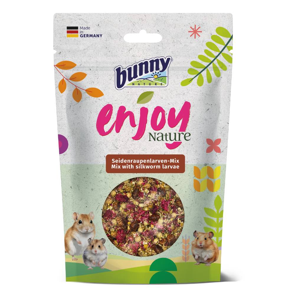 Bunny Nature EnjoyNature Mix With Silkworm Larvae Rabbit Treat 40g