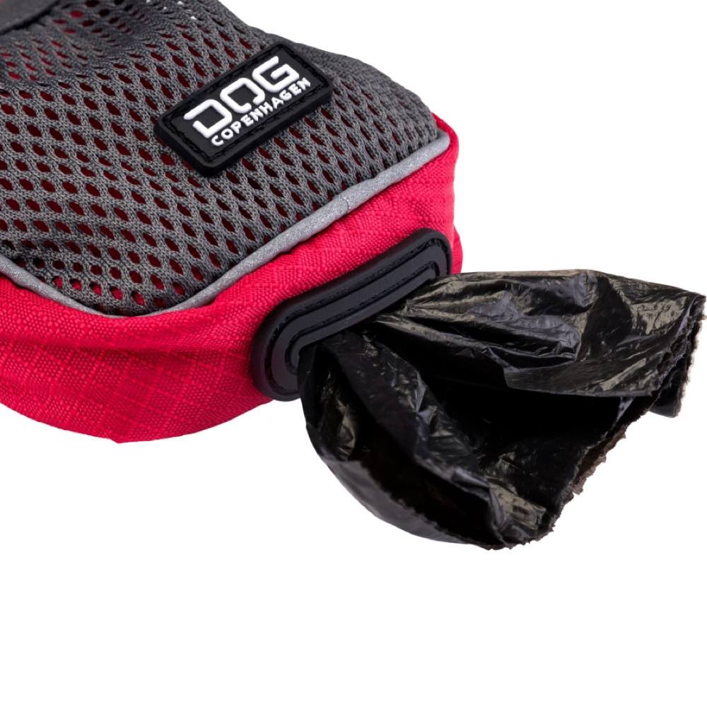 DOG Copenhagen Pouch Organizer Dog Leash Bag (Classic Red)