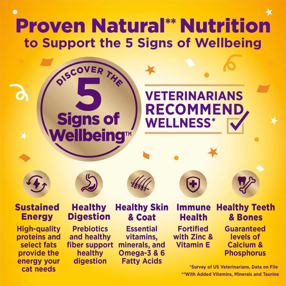 "$1 OFF: Wellness Appetizing Entrees Flaked Tuna, Mackerel & Shrimp Adult Pouch Cat Food 1.4oz"
