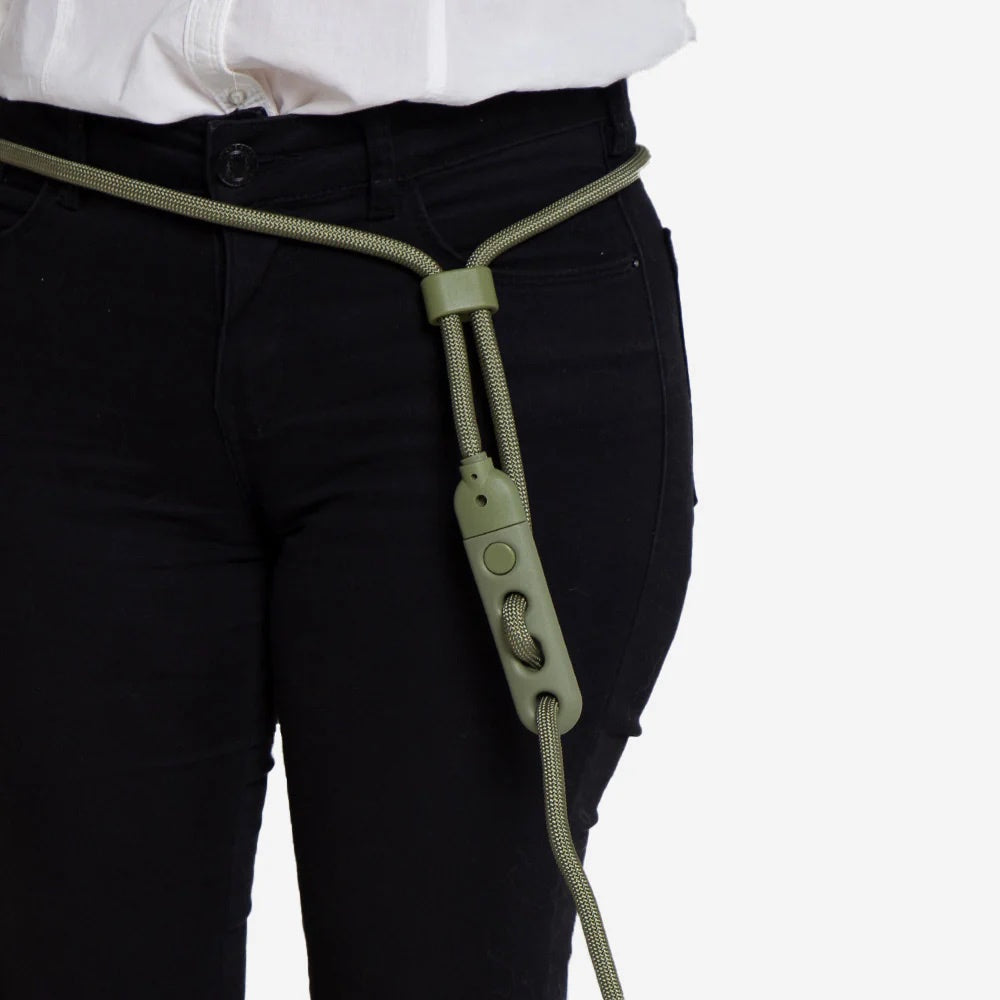 Zee.Dog Army Green Hands Free Rope Dog Leash