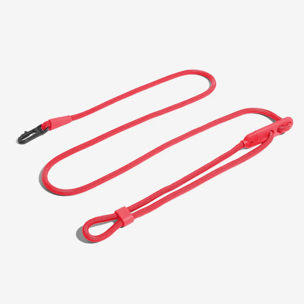 Zee.Dog Neon Coral Hands Free Rope Dog Leash